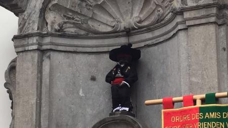 Imagen El Manneken Pis luce ya el traje de segoviano
