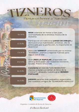 Imagen FIESTAS DE SAN JUAN BAUTISTA EN TIZNEROS
