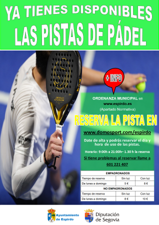 Imagen PISTAS DE PADEL  DE ESPIRDO