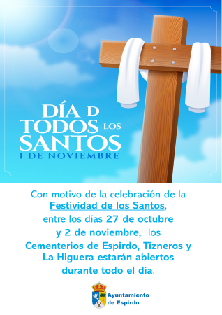 Imagen AVISO. DÍA DE LOS SANTOS