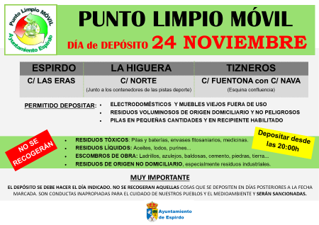 Imagen PUNTO LIMPIO NOVIEMBRE 2025