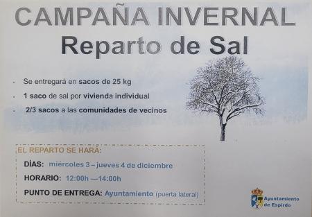 Imagen Campaña invernal de reparto de sal