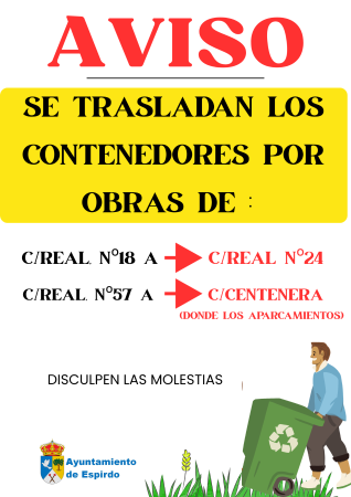 Imagen AVISO: Traslado de contenedores