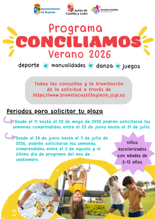 Imagen PROGRAMA CONCILIAMOS. DISFRUTA DE UN VERANO MUY DIVERTIDO