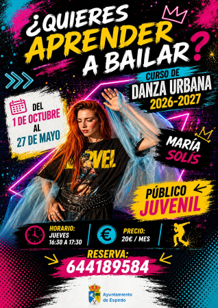 Imagen DANZA URBANA EN ESPIRDO, RESERVA TU PLAZA