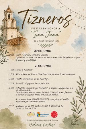 Imagen FIESTAS DE TIZNEROS EN HONOR A “SAN JUAN”