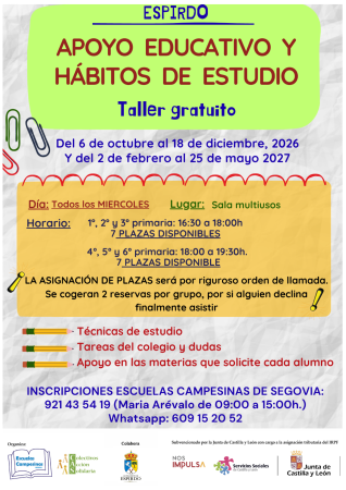 Imagen CLASES DE APOYO ESCOLAR