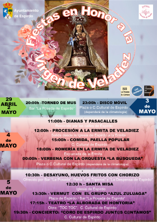 Imagen FIESTAS EN HONOR A LA VIRGEN DE VELADIEZ 2024