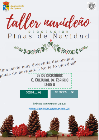 Imagen TALLER PIÑAS DE NAVIDAD